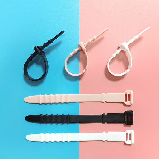 Creative fishbone silicone cable manager, data cable storage tie, headphone cable winder, anti-loss soft rubber strap, cable fixer, storage cable tie, fishbone silicone cable manager, 1 random color