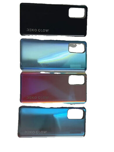 OPUYYM is suitable for reno7119 battery cover reno5pro back shell reno6pro back shell glass back cover mobile phone RE1PRO black back cover shell OPPORENO5PRO5G