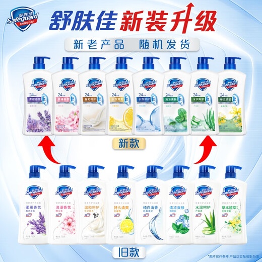 Safeguard Healthy Purifying Shower Gel Lavender Scent 720g Shower Lotion for Men and Women New and Old Packaging Random