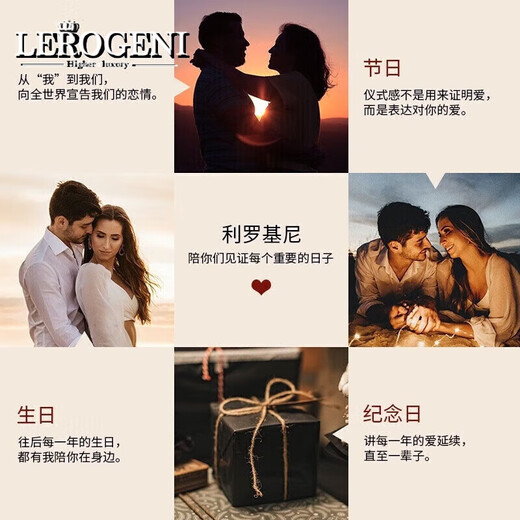 Lirokini Necklace Women's Swiss Blue Topaz Heart of the Ocean Pendant Valentine's Day Birthday Commemorative Gift Swiss Blue Topaz Pendant Brand Gift Box