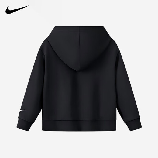 NIKE Nike Girls Suit Plus Velvet New Year Red 2025 Winter Boys Two-piece Set Children's Thickened Hooded Sweatshirt True Black 2236 Autumn and Winter Plus Velvet Style High Weight 130 /7 Recommended Height 116-122cm