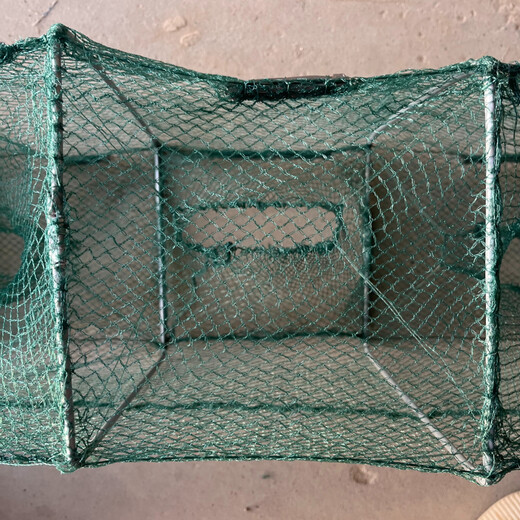 Shrimp pot fishing net, fish net, lobster net, thickened fishing pot, fish pot, shrimp net, river shrimp net, eel, loach and lobster net, heavy-duty 4 meters, 19 sections, 13 holes, full set of belt pendants
