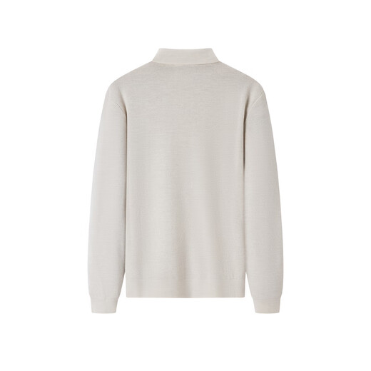 JOEONE Shopping mall same style 100% wool sweater men's autumn and winter light luxury wool comfortable inner top slim fit + oatmeal khaki + JY1C52517 L 175/96A(50)