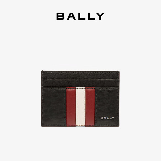 BALLY new autumn MYTHOS men's cowhide card holder 6308565 black 10*7cm