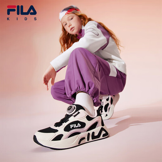 FILA children's shoes running shoes 2025 winter new models for boys and girls, middle and large children's cushioning sports shoes