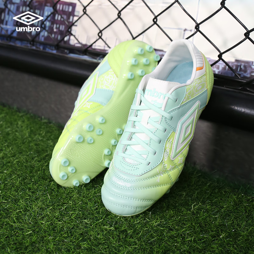 Umbro official sports Speciali Premier AG sub-top short spike graffiti version football shoes Gulf Blue/Sharp Green 43