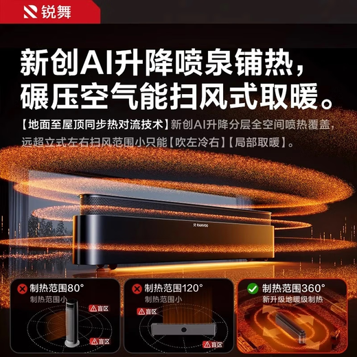 Ruiwu 2026 new model | AI human voice exclusive version baseboard heater electric heater electric heater graphene heater electric heater for home use