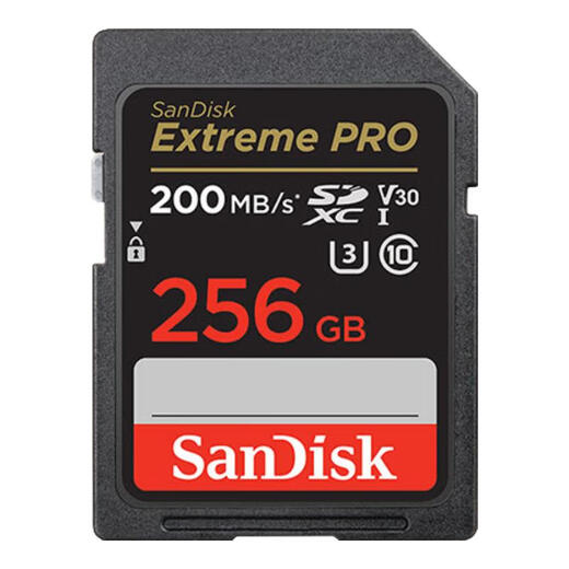 SanDisk camera card 4K HD SD card UHS-I mirrorless memory card mirrorless camera storage large card memory SD card memory card 256G SD card Contact customer service to get a 7.9 yuan Kawayu card reader