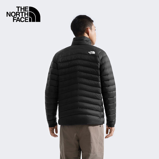 The North Face Down Jacket Men's Thunder Anti-splash 700 Puff Goose Down Lightweight and Warm Outdoor 25th Autumn and Winter New | 8DX2 JK3/Cosmic Black 2XL /185