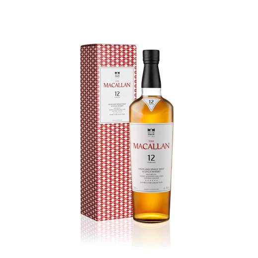 麦卡伦（MACALLAN）12年双雪莉桶 单一麦芽威士忌 700ml 礼盒装 新包装