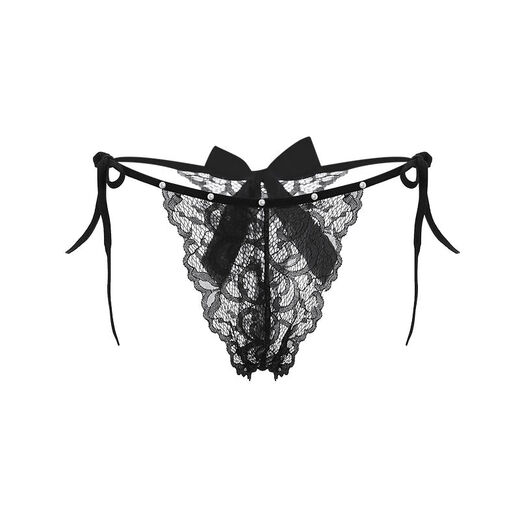 Pure Desire French Sexy Lace-Up Briefs Women's Thin Pure Desire Lace Bow Low Waist Seamless Sexy Thong Panties Maroon One Size 80-130 Jin Jin equals 0.5 kg