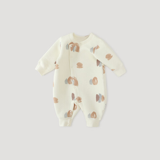 Bali Piggy Baby Silk Jumpsuit Autumn and Winter Thickened Warm Newborn Clothes Newborn Winter Infant and Toddler Ha Yi Rainbow Dreamland 73cm