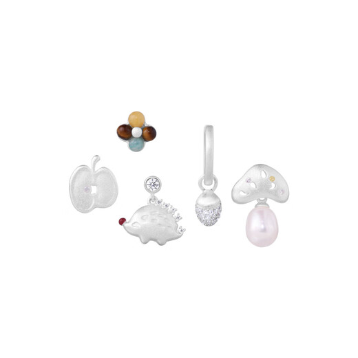 Arsis small forest earrings, original design earrings for women, sweet temperament, birthday gift for girlfriend, small magic mushroom earrings (single)