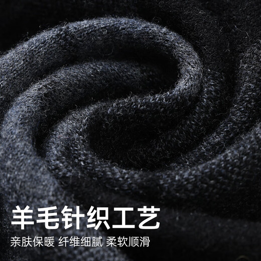 Hengyuanxiang 100% wool scarf for men autumn and winter warm fashion plaid scarf for boyfriend birthday gift gift box