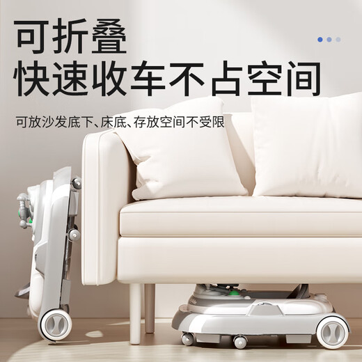 Cute stone walker rejects O-legs for babies 2025 multi-functional anti-rollover baby stroller for children, mica gray toddler + walker + push handle flagship model over 7 months/foldable/rejects O-legs