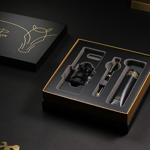 派克（PARKER） 生日礼物钢笔墨水笔高端成人礼盒商务定制刻字男女礼品文具签字礼赠轻奢礼纪念品升学上岸礼物 IM瑞马墨水笔-马踏祥云礼盒（含大墨水，PU笔套）