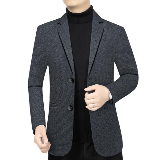 Septwolves Jacket Expert 2025 New Men's Casual Suit Jacket Men's Autumn and Winter Middle-aged Casual Uniform Dad Suit Top Thin Section Light Gray D96099 XL 180 Size Suitable for 130-155 Jin Jin is equal to 0.5 kg