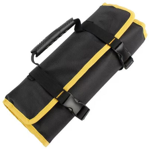 Meikejie Roll Tool Bag Multifunctional Folding Wrench Inner Hexagonal Storage Bag Household Tools Small Jack Storage Bag Red Model Wear-Resistant and Thickened No Tools Included