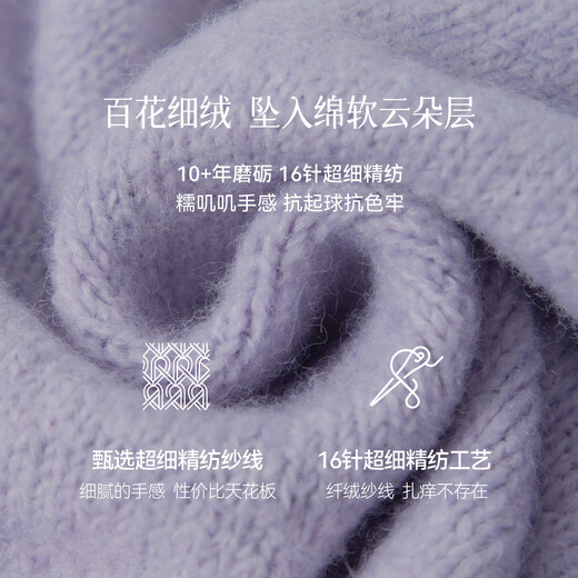 SEIFINI Big Pattern Cute Dog Sweater 2025 Winter New Cute Fashionable Western Style Soft Waxy Pullover for Women Light Purple Pre-sale November 10th S