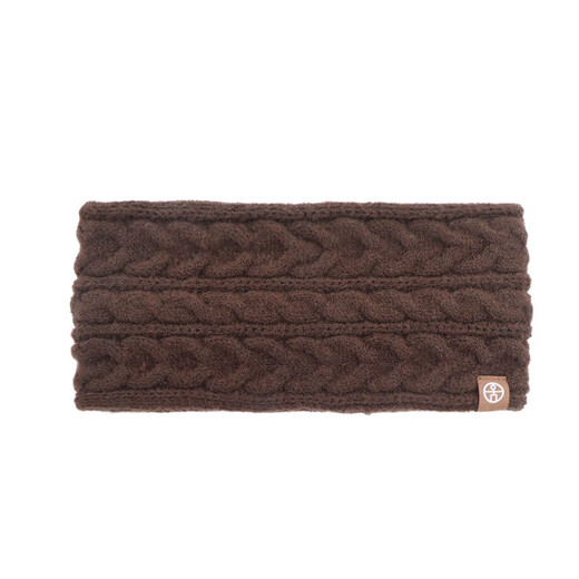 Autumn and winter widened warm ear protection headband for women outdoor sports cycling headband for men thickened knitted cable headband for women red