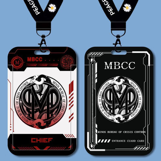 Missing MBCC Director ICON Student Carte Set Carte scolaire Bus Bus Carte de repas Carte de repas Carte d'eau Chaîne Key Chain B15838 Long Lanyard + Campus Carte Cluster