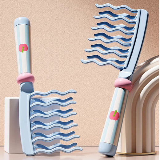 Fan Ye's double-row wavy tooth comb curling comb for student dormitory large-tooth perm comb for women's special wide-tooth non-knotting smooth hair