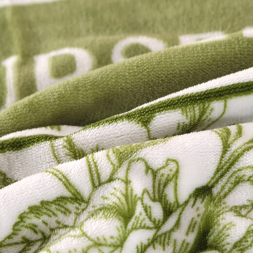 Nanjiren (Nanjiren) Jiangsu Nantong milk velvet four-piece set double-sided velvet new Chinese style French velvet baby velvet coral velvet winter quilt cover milk velvet - Monet Garden high weight thick warm bed skirt style 2.0m four-piece set - quilt cover 220x240cm