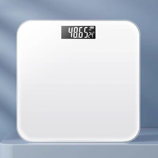 Weight scale household high-precision electronic scale health monitoring body fat scale weighing scale white battery model