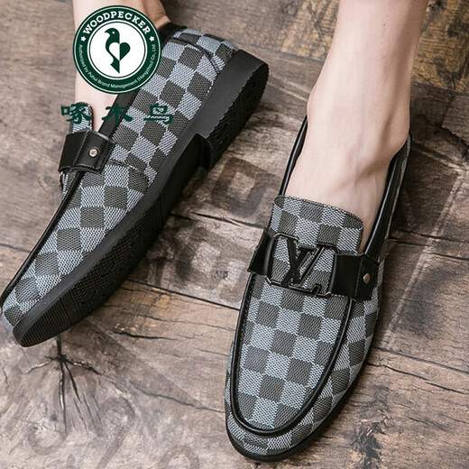 Woodpecker High-End-Beanie-Schuhe neuer Stil für Männer Britisch-Business für Männer, die weiche Lederschuhe pointe Friseur vielseitig 9759-9 Brown 38 Aufnahme von Lederschuhen Größe