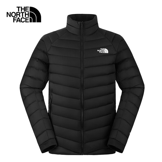 The North Face Down Jacket Men's Thunder Anti-splash 700 Puff Goose Down Lightweight and Warm Outdoor 25th Autumn and Winter New | 8DX2 JK3/Cosmic Black 2XL /185