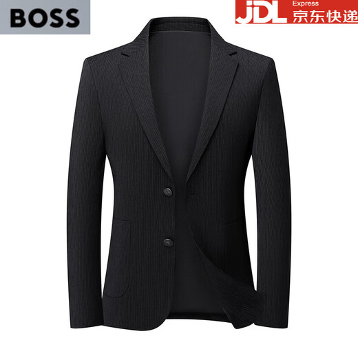 BOSS spring and summer lightweight men's suit tops high-end business casual suit jackets men's single suit no ironing No. 1611 XL 180 suitable for 135-150 Jin Jin equals 0.5 kg