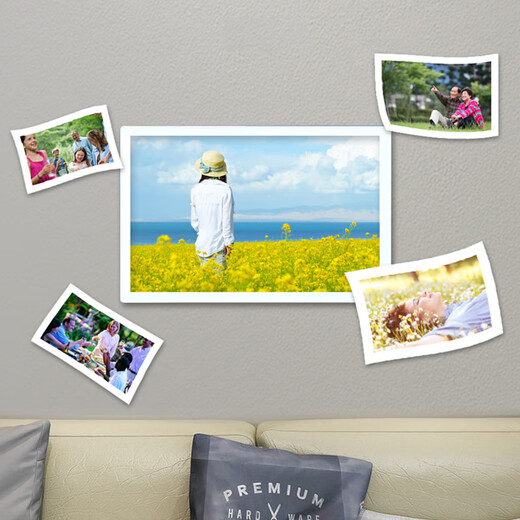 OWNEW máquina de publicidad multifuncional de alta definición marco de fotos electrónico imagen álbum de fotos electrónico reproductor de video musical marco de fotos digital soporte de marco de fotos 17 pulgadas independiente negro + disco U 32G