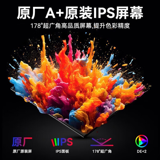 HBOB笔记本便携式显示器外接扩展屏炒股专用电脑多屏一体机14寸15.6寸拓展屏分双屏幕三联折叠副屏 14.0