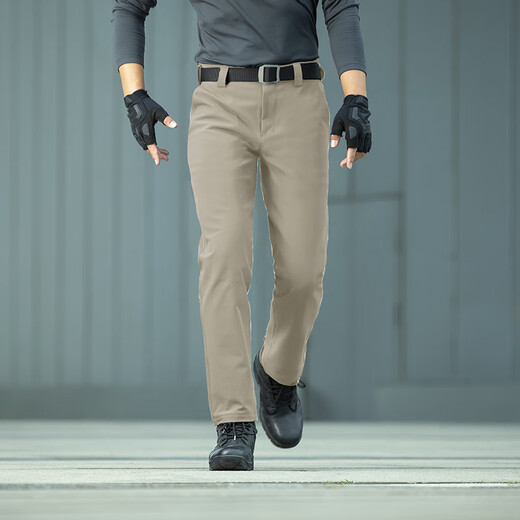 Longya Zhang Yi's same style, quick restock, cold front tactical soft shell trousers, autumn and winter men's commuting stretch outdoor, extreme night black (straight version) 33 175/90B, height 175, weight 161-180