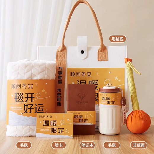 爱美礼冬日伴手礼盒公司员工实用礼品定制商务团建企业年会奖品纪念品 冬季保暖伴手礼套装1