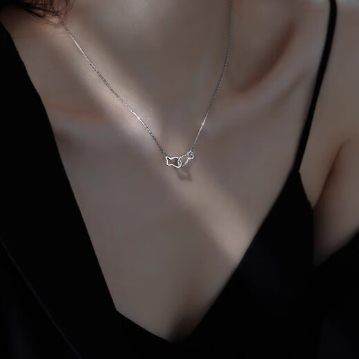 Pt950 platinum necklace for women, I will have you for the rest of my life, diamond clavicle chain, Xia 520, as a Chinese Valentine's Day gift for my girlfriend, Platinum necklace for the rest of my life, I will have you.