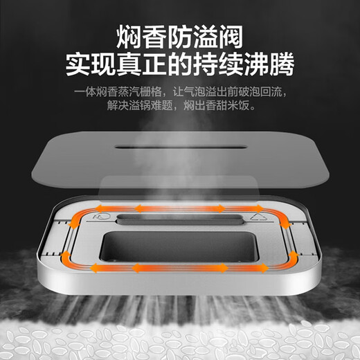 SUNPUNR电饭煲电饭锅小型2-3人家用电饭煲0涂层一级能效智能电饭煲4-5人球釜不沾内胆煮饭柴火灶蒸米 5L 耀夜黑【经典款4-6人】陶瓷釉不沾内胆