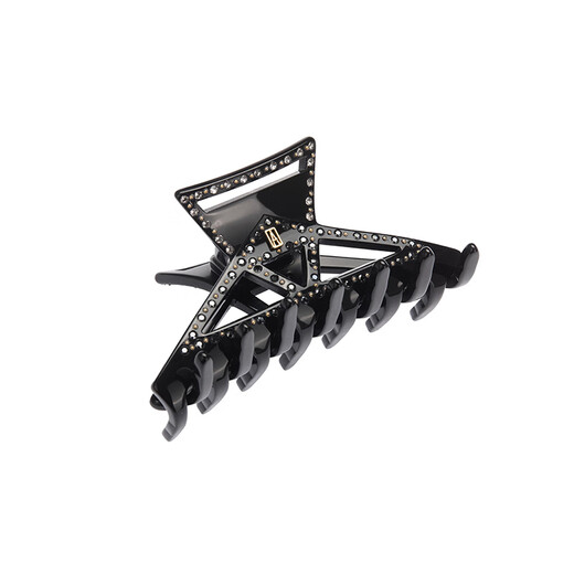 ALEXANDRE DE PARIS 2025 Autumn and Winter New Pyramid Series Medium Clip Elegant and Capable Shark Clip Personalized Hair Accessories N Black
