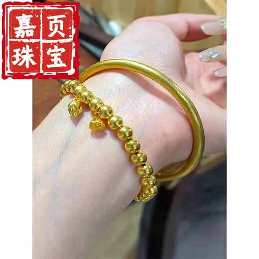 Jiaye ancient method heritage bracelet pure gold 999 gold clad with silver solid bracelet bracelet 20 grams heritage bracelet + order notes 20 grams heritage bracelet + two generations of joy bracelet