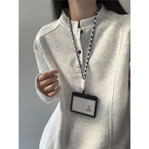 Jufeng gray American Henry collar long-sleeved polo shirt for men and women in early autumn thin sweatshirt high-end right shoulder inner layering shirt white gray fabric upgrade 90% of buyers choose 2XL