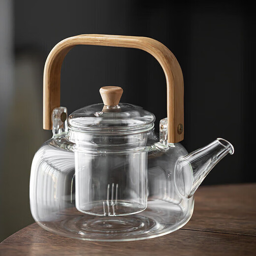 Furnace for making tea, home indoor full set for cooking wine, electric ceramic stove, roasting tea stove, boiling water, making tea, glass teapot, electric ceramic stove + net + stone + glass teapot