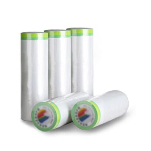 Mandelai dustproof cloth disposable dustproof film plastic film decoration protective film dust cover cloth 5*25m0.8 silk latex sticker