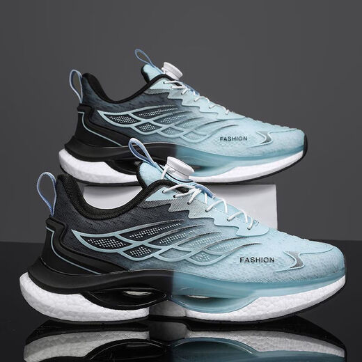 OUOETY carbon board running shoes carbon board running summer and autumn high school entrance examination ultra-light running shoes for primary and secondary school students rebound cushioning and breathable rotation 9888 light blue mesh model 36
