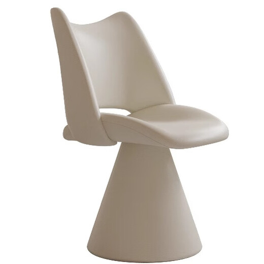 Shantou Lincun Cream Style Makeup Stool Home Bedroom Backrest Girls Dressing Stool Middle Ages Style Rotatable Makeup Chair Crane Milk White - Non-rotatable