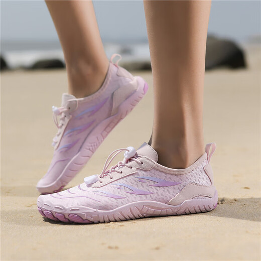 Di Gelong outdoor river tracing shoes breathable water fishing shoes for men and women seaside quick-drying beach swimming shoes indoor fitness 281 purple 41