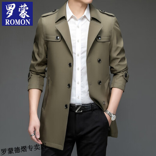 Romon Herbst mittelgroße Windbrecher für Männer im mittleren Alter und lässige innere innere Innenauskleidung für Herbst- und Winter neue verdickte Jacke für Männer 12158 Schwarz (Frühlings- und Herbststil) 2xl 185 (Empfohlen 155-175jin [Jin gleich 0,5 kg])