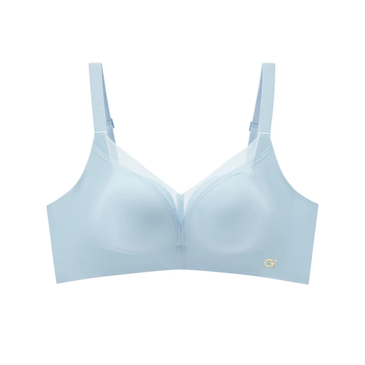 The beautiful lady GOSO underwear for women, comfortable and traceless sexy bra, women gathered on top of underwear 24112132 Lake Blue, no steel ring 85B