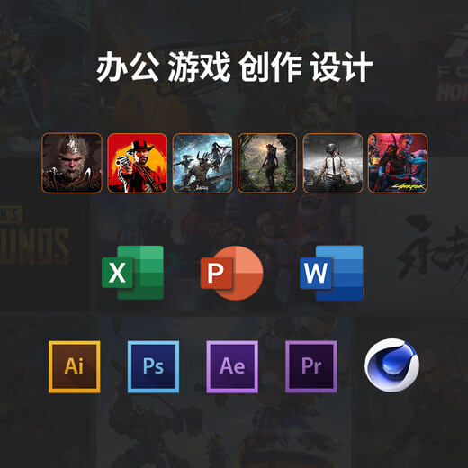 ASUS AMD Ryzen R7 5700X 9500F RTX5060 9060XT graphics card sea view room computer Delta mobile tile e-sports game console DIY desktop assembly machine R5 5600丨7650GRE O8G