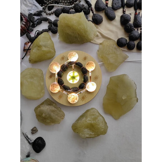 Hanzhu Libyan Pendant Desert Mine Inlaid 925 Silver Customized Pendant Necklace for Men and Women About 10 Grams of Bare Stone