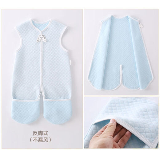 Green Eco Japan Craft Children's Autumn and Winter Split Leg Sleeping Bag Anti-jump Vest Sleeping Bag Baby Anti-Kick Quilt Baby Warm Sleeping Bag Pink (Cotton) 66cm / XS